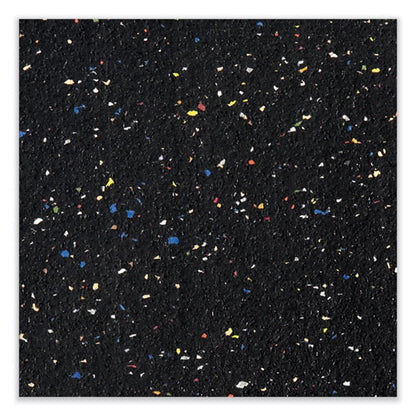 Aluminum-frame Recycled Rubber Bulletin Boards, 120.5" X 48.5", Confetti Surface, Satin Aluminum Frame