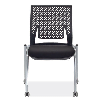 Thesis Training Chair With Flex Back, Supports Up To 250 Lb, 18" Seat Height, Black Seat, Gray Base, 2/carton