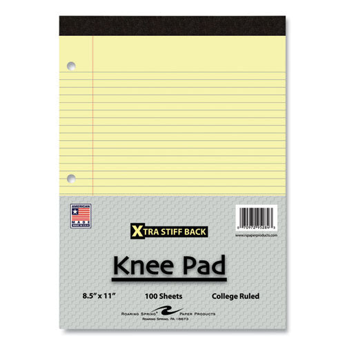 Stiff-back Pad, Medium/college Rule, 100 Canary 8.5 X 11 Sheets, 36/carton