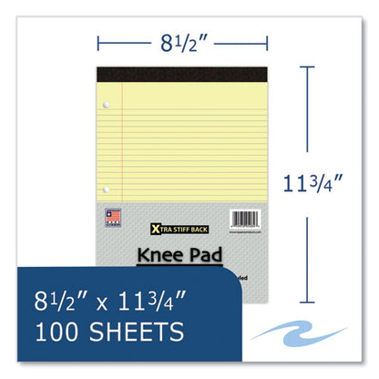 Stiff-back Pad, Medium/college Rule, 100 Canary 8.5 X 11 Sheets, 36/carton