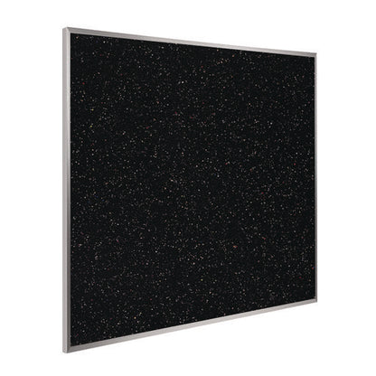 Recycled Bulletin Board, 87.91 X 48.5, Tan Speckled Surface, Satin Aluminum Frame