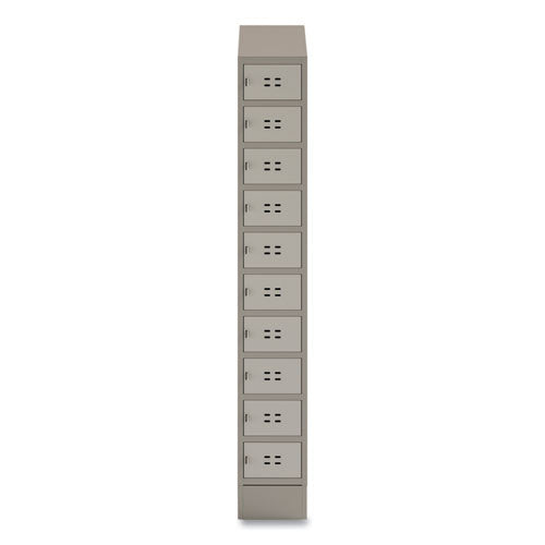 Single Continuous Metal Locker Base Addition, 11.7w X 16d X 5.75h, Tan