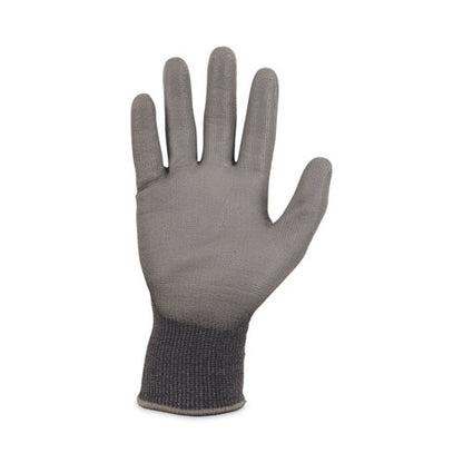 Proflex 7044 Ansi A4 Pu Coated Cr Gloves, Gray, 2x-large, 12 Pairs/pack