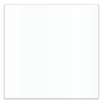 Aria Low-profile Frameless Magnetic Glassboard, 48" X 36", White Surface