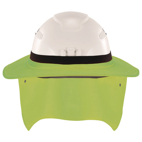 Chill-its 6661 Universal Hard Hat Brim With Neck Shade, Lime