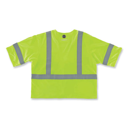 Glowear 8356frhl Class 3 Fr Hook And Loop Safety Vest With Sleeves, Modacrylic, 4x-large/5x-large, Lime