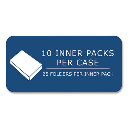 Pocket Folder With 3 Fasteners, 0.5" Capacity, 11 X 8.5, Yellow, 25/box, 10 Boxes/carton