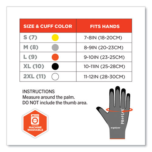 Proflex 7043 Ansi A4 Nitrile Coated Cr Gloves, Gray, 2x-large, 12 Pairs