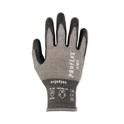 Proflex 7072 Ansi A7 Nitrile-coated Cr Gloves, Gray, X-large, Pair