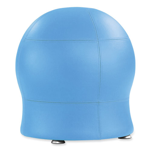 Zenergy Ball Chair, Backless, Supports Up To 250 Lb, Baby Blue Vinyl