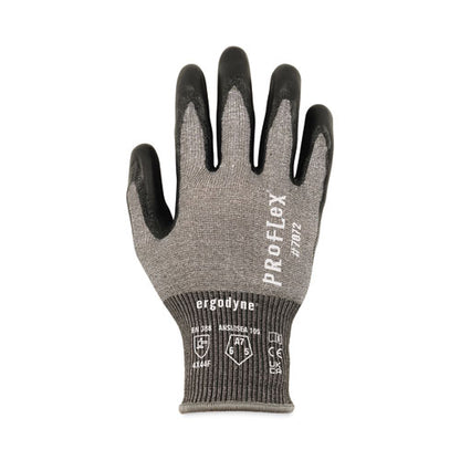 Proflex 7072 Ansi A7 Nitrile-coated Cr Gloves, Gray, Large, Pair