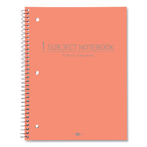 Subject Wirebound Promo Notebook, 1-subject, Med/college Rule, Assorted Cover, (70) 10.5 X 8 Sheets, 24/carton