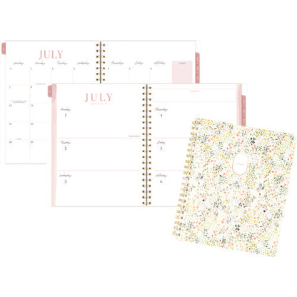 Leah Bisch Academic Year Weekly/monthly Planner, Floral Artwork, 11" X 9.25", Multicolor Cover, 12-month: July 2024-june 2025