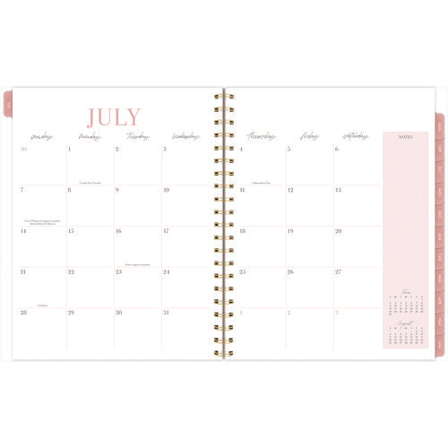 Leah Bisch Academic Year Weekly/monthly Planner, Floral Artwork, 11" X 9.25", Multicolor Cover, 12-month: July 2024-june 2025