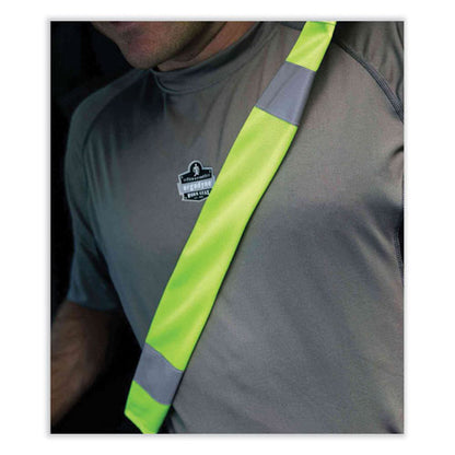 Glowear 8004 Hi-vis Seat Belt Cover, 6" X 18.5", Lime