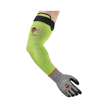 Proflex 7941-pr Cr Protective Arm Sleeve, 22", Lime, Pair