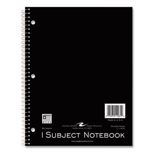 Subject Wirebound Notebook, 1-subject, Medium/college Rule, Assorted Cover, (80) 11 X 8.5 Sheets, 24/carton