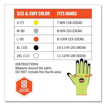 Proflex 7022 Ansi A2 Coated Cr Gloves Dsx, Lime, Large, Pair