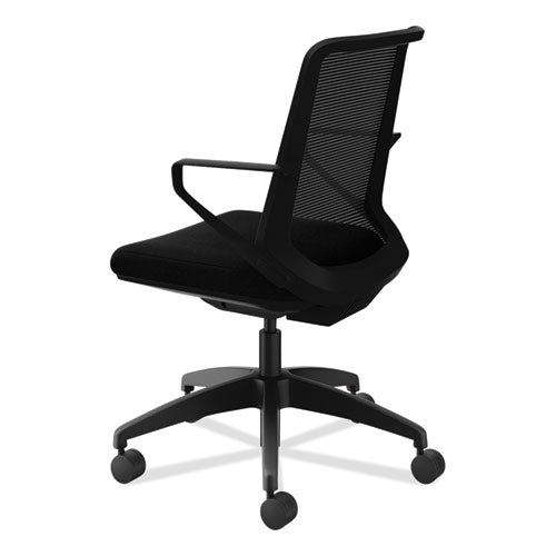 Cliq Office Chair, Supports Up To 300 Lb, 17" To 22" Seat Height, Black Seat, Black Back, Black Base