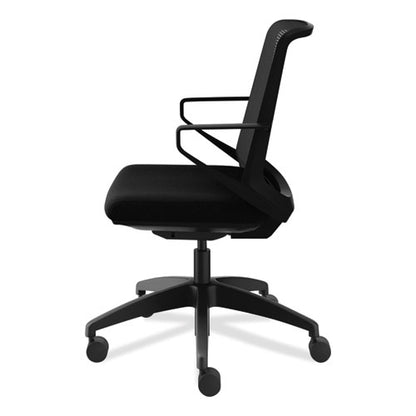 Cliq Office Chair, Supports Up To 300 Lb, 17" To 22" Seat Height, Black Seat, Black Back, Black Base