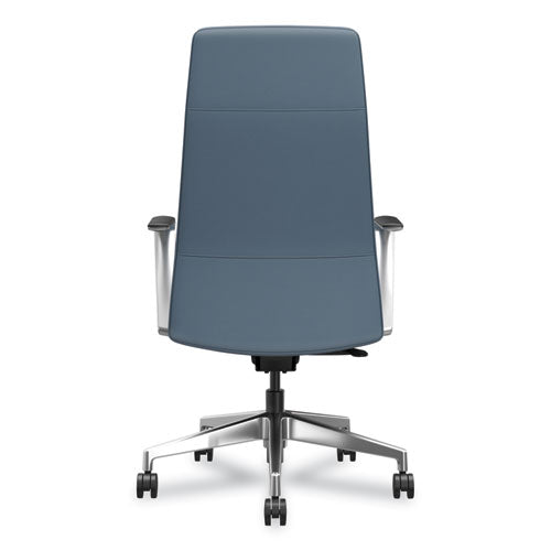 Cofi Executive High Back Chair, Supports Up To 300 Lb, Nimbus Seat, Nimbus Back, Polished Aluminum Base