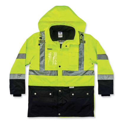 Glowear 8388 Class 3/2 Hi-vis Thermal Jacket Kit, X-large, Lime