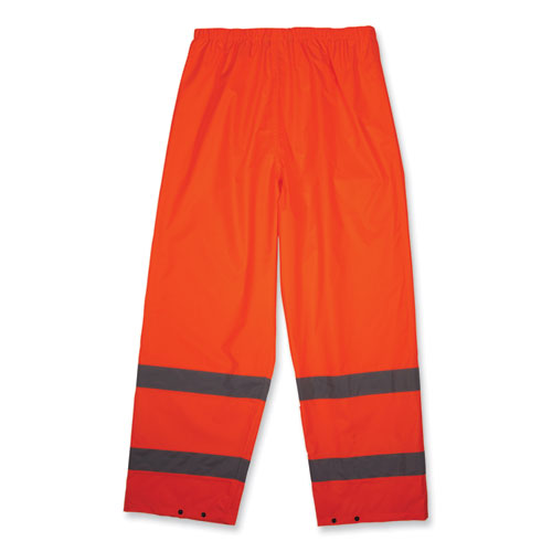 Glowear 8916 Class E Lightweight Hi-vis Rain Pants, 4x-large, Orange