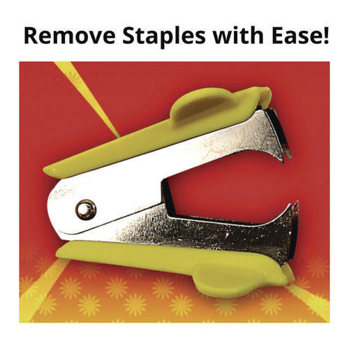 Staple Remover, Yellow, 144/carton