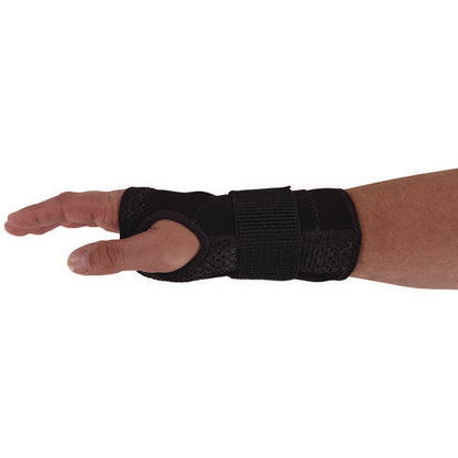 Proflex 4005 Wrist Brace Support With Single Strap, Small, Fits Left Hand, Black