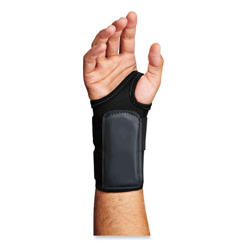 Proflex 4010 Double Strap Wrist Support, Large, Fits Left Hand, Black