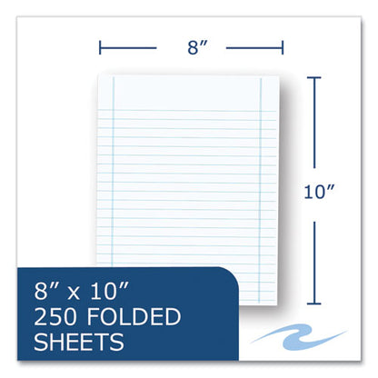 New York Exam Paper, 8 X 10, Wide/legal Rule, 250 Sheets/pack, 10 Packs/carton