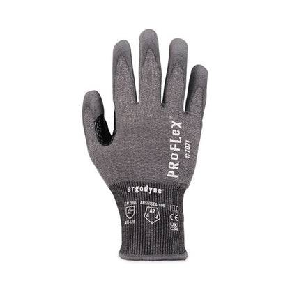 Proflex 7071 Ansi A7 Pu Coated Cr Gloves, Gray, 2x-large, 12 Pairs/pack