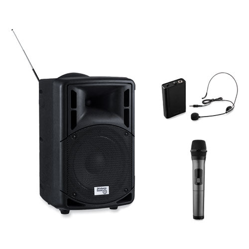 Wireless Pa System With Wireless Headset Microphone, 40 W, Black