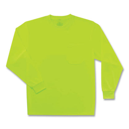 Glowear 8091 Non-certified Hi-vis Long Sleeve Shirt, Medium, Lime