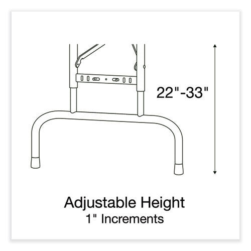 Adjustable Folding Tables, Rectangular, 60" X 30" X 22" To 32", Mocha Granite Top, Brown Legs, 4/pallet