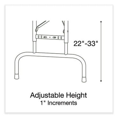 Adjustable Folding Tables, Rectangular, 60" X 30" X 22" To 32", Mocha Granite Top, Brown Legs, 4/pallet