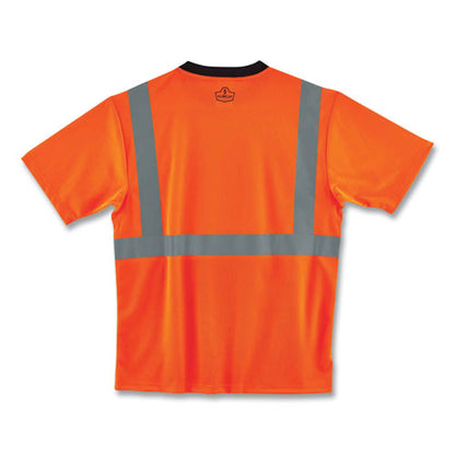 Glowear 8289bk Class 2 Hi-vis T-shirt With Black Bottom, 2x-large, Orange