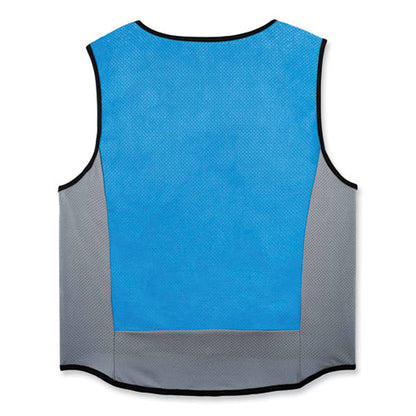 Chill-its 6667 Wet Evaporative Pva Cooling Vest With Zipper, Pva, X-large, Blue