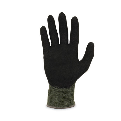 Proflex 7042 Ansi A4 Nitrile-coated Cr Gloves, Green, Medium, 12 Pairs/pack