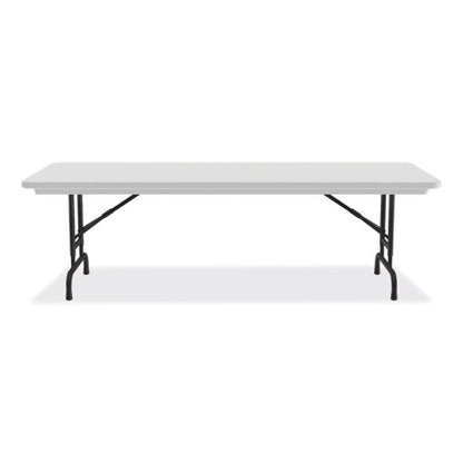 Adjustable Folding Tables, Rectangular, 60" X 30" X 22" To 32", Gray Granite Top, Black Legs, 4/pallet