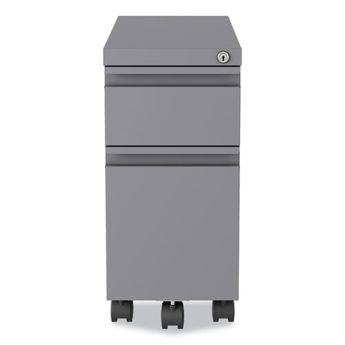 Zip Mobile Pedestal File, 2-drawer, Box/file, Legal/letter, Arctic Silver, 10 X 19.88 X 21.75