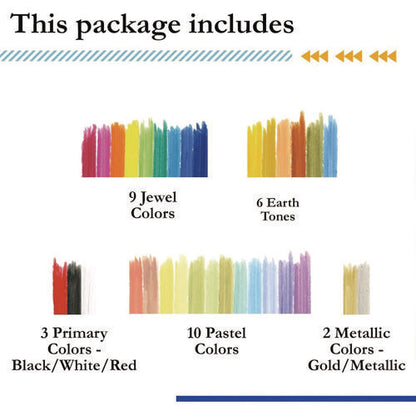 Kwik Stix Tempera Paint Set, 30 Assorted Colors, 30/pack, 6 Packs/carton