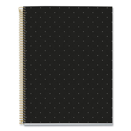 Mr M Fashion Notebook, 4-subject, Medium/college Rule, Black Dots Cover, (120) 11 X 8.5 Sheets, 5/carton