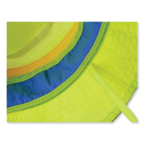 Chill-its 8935ct Hi-vis Pva Ranger Sun Hat, Large/x-large, Lime