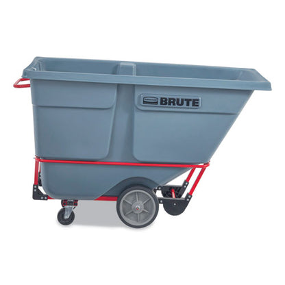 Brute Duratilt Frame Tilt Truck, Heavy Duty, 1 Cu Yd, 2,100 Lb Capacity, Rotomolded Resin/leakproof Polyethylene, Gray