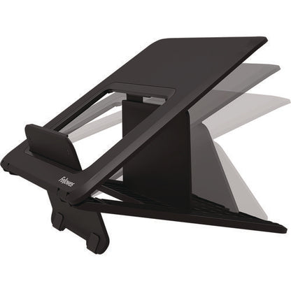 Breyta Laptop Stand, 9.25" X 10.55" X 0.55" To 8", Black, Supports Up To 8.8 Lbs