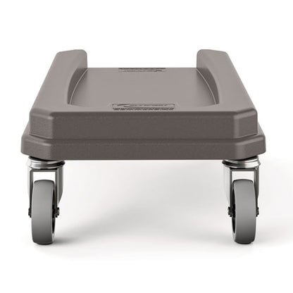 23 Gallon Resin Slim Trash Can Dolly, 11.88" X 20.78" X 6.18", Gray