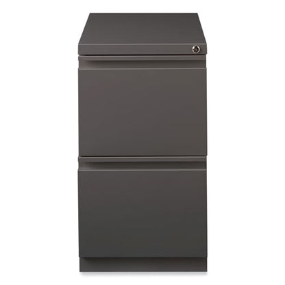 Full-width Pull 20 Deep Mobile Pedestal File, 2-drawer: File/file, Letter, Medium Tone, 15 X 19.88 X 27.75