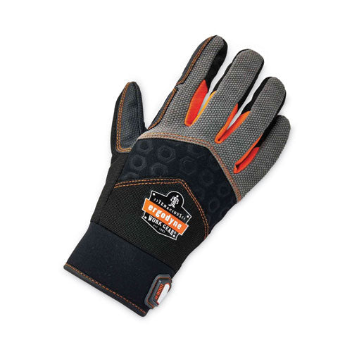 Proflex 9001 Full-finger Impact Gloves, Black, 2x-large, Pair