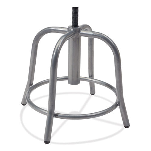 6800 Series Height Adjustable Metal Seat Stool, Supports Up To 300 Lb, 18" To 24" Seat Height, Blueberry Seat, Gray Base